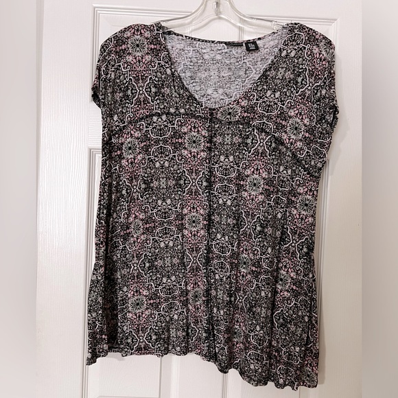 Willi Smith Cap Sleeve Tee - Size 3X - Picture 1 of 3